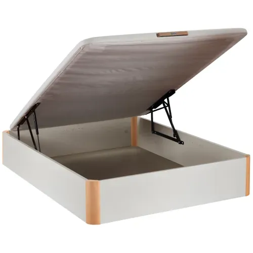 Sommier coffre 140x190 cm BULTEX INGENIEUX blanc vue 3/4