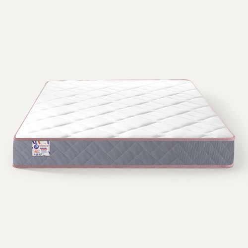 Matelas ressorts 160x200 cm avec mémoire de forme GRASS MAT ép.24 cm vue de face