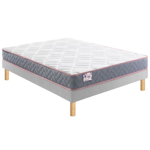 Matelas ressorts 160x200 cm avec mémoire de forme GRASS MAT ép.24 cm