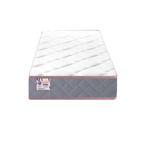 Matelas ressorts 90x190 cm avec mémoire de forme GRASS MAT ép.24 cm