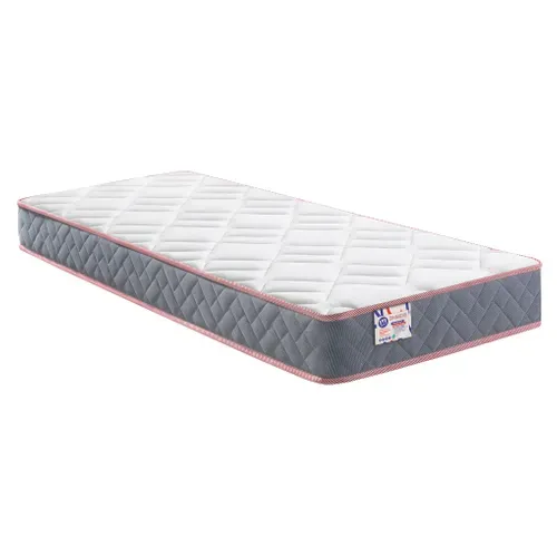 Matelas ressorts 90x190 cm avec mémoire de forme GRASS MAT ép.24 cm