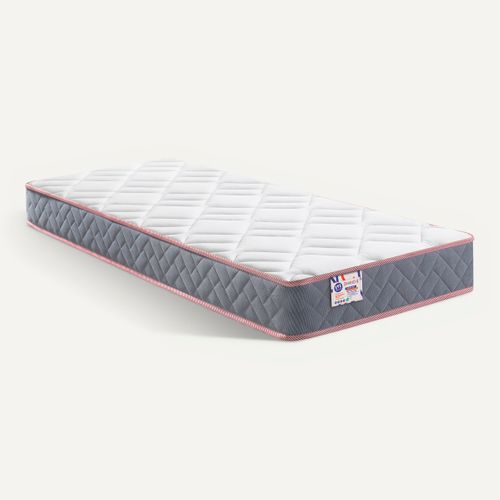 Matelas ressorts 90x200 cm avec mémoire de forme GRASS MAT ép.24 cm vue 3/4
