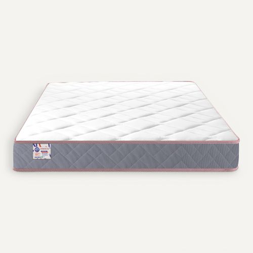 Matelas ressorts 180x200 cm avec mémoire de forme GRASS MAT ép.24 cm vue de face