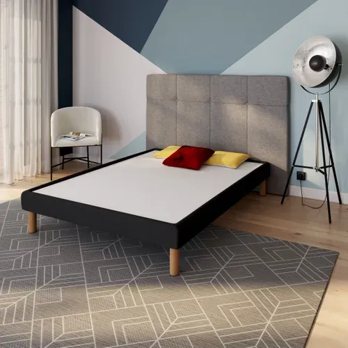 Sommier gris 140x190 cm BULTEX MOELLEUX vue d'ambiance 1