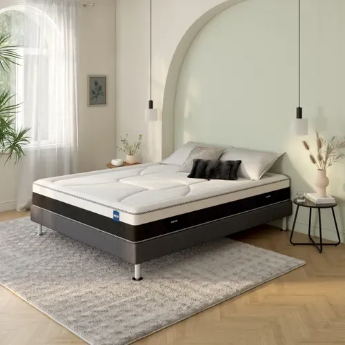 Sommier gris 140x200 cm BULTEX MOELLEUX vue d'ambiance 1