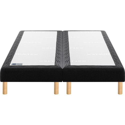 Sommier gris 2x80x200 cm BULTEX MOELLEUX vue de face