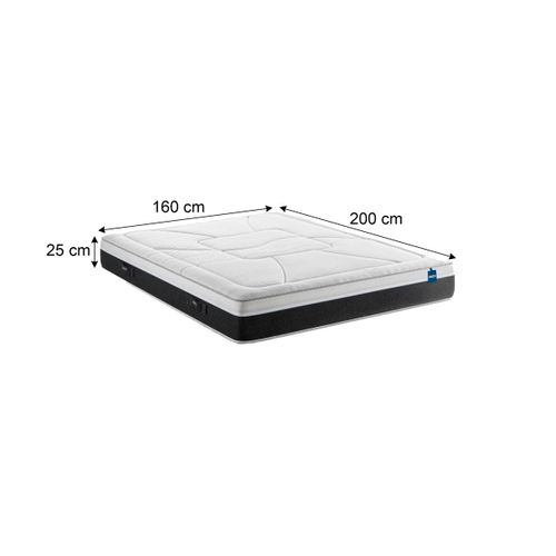 Matelas hybride 160x200 cm BULTEX LUNAR ép.25 cm