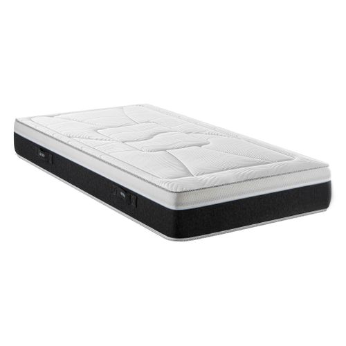 Matelas hybride 80x200 cm BULTEX LUNAR ép.25 cm vue 3/4