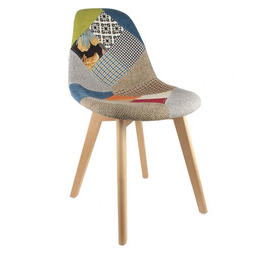 Lot De 2 Chaises Scandinaves Multicolore - Patchwork
