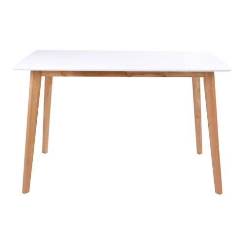 Table Repas 120x70cm Naturelle Et Blanche - Gram