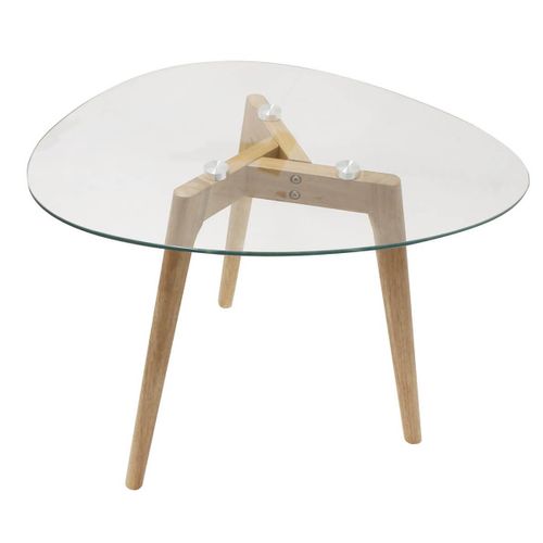 Lot De 2 Tables Basses Gigognes Verre Trempé - Roch