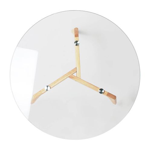 Verane - Table Basse Ronde Plateau Verre
