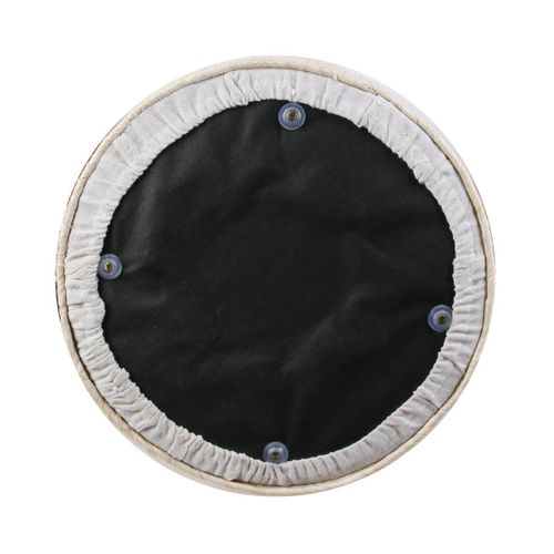 Estany - Lot De 2 Poufs Ronds Tressés Naturel Et Beige