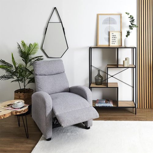 Fauteuil De Relaxation Matelassé Gris Clair - Sofen