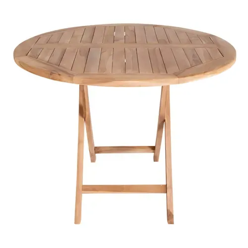 Table Jardin Ronde D.100cm Teck Naturel - Destin