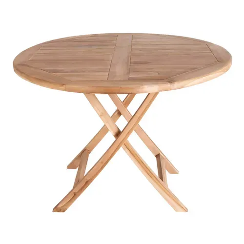 Table Jardin Ronde D.100cm Teck Naturel - Destin