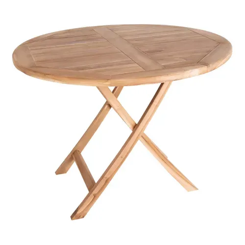 Table Jardin Ronde D.100cm Teck Naturel - Destin