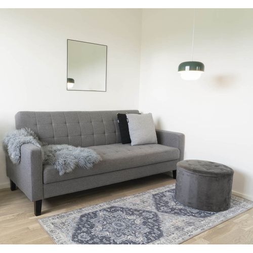 Colaba - Tapis De Couloir 80x200cm Avec Motifs Bleu