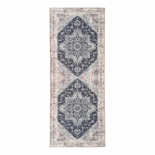 Colaba - Tapis De Couloir 80x200cm Avec Motifs Bleu