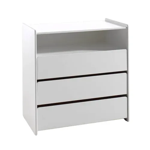 Commode 3 Tiroirs Et Niche Blanche - Bodhi White