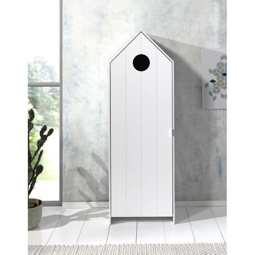 Armoire Cabane De Plage Blanche 1 Porte - Havre