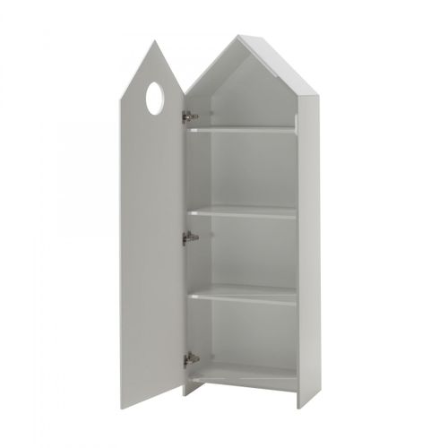 Armoire Cabane De Plage Grise 1 Porte - Havre