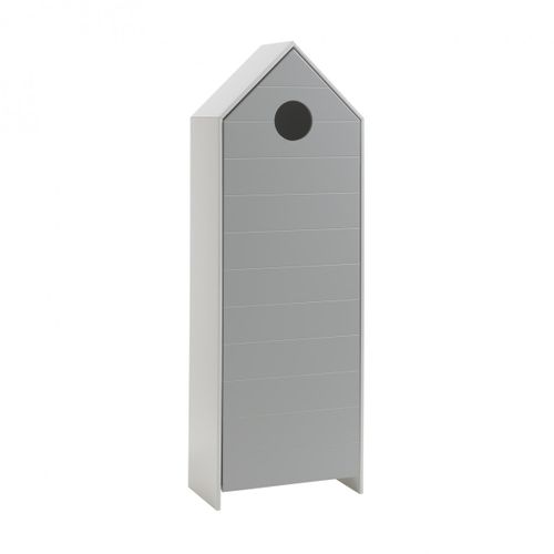 Armoire Cabane De Plage Grise 1 Porte - Havre