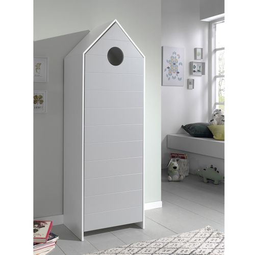 Armoire Cabane De Plage Grise 1 Porte - Havre