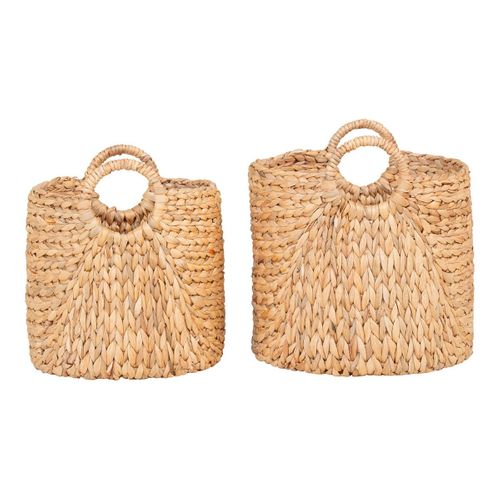 Lot De 2 Panières Rondes En Jacinthe D'eau - Mikail