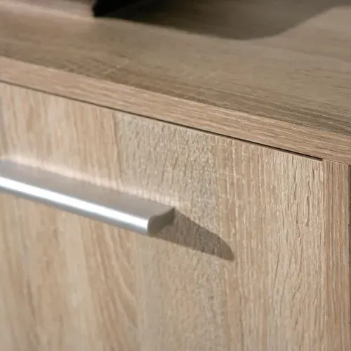 Meuble De Rangement 6 Portes Aspect Bois - List