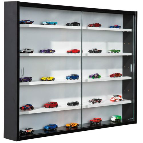 Vitrine Murale 5 Compartiments Noire Et Blanche - Collect Netb