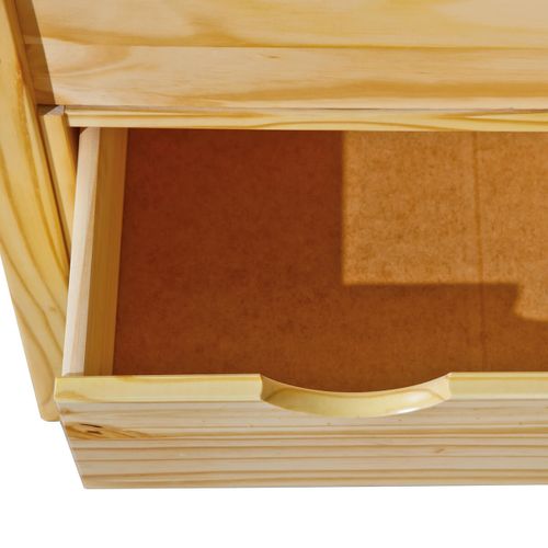 Lit 140x200cm Multi-rangement Bois Massif - Cali