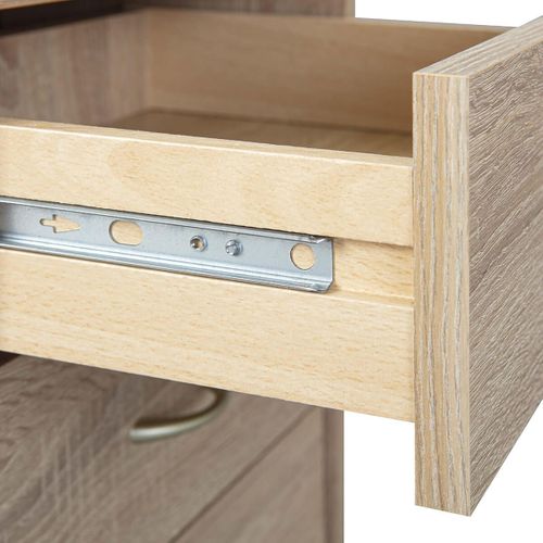 Caisson 4 Tiroirs Sur Roulettes Aspect Chêne - Ersoy