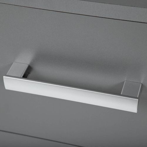 Zeine - Chevet 2 Tiroirs Coloris Gris Graphite
