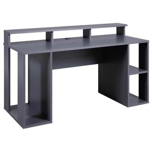 Mario - Bureau Gamer Multi-rangement Anthracite