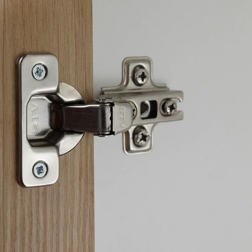 Meuble 2 Portes 2 Niches Blanc Et Effet Bois - Ophely