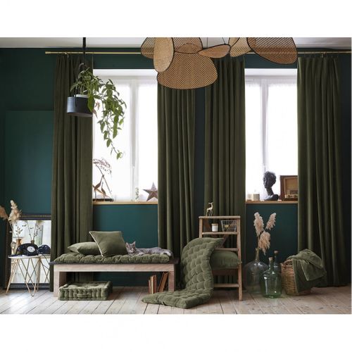 Harris - Matelas De Sol 60x120cm Velours De Coton Capitonné Coloris Thym