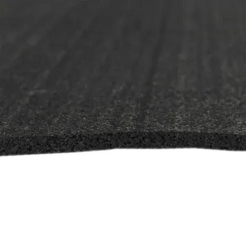 Tapis Anti-vibration Carré 60x60cm Noir En Plastique - Baxia