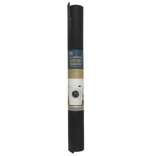 Tapis Anti-vibration Carré 60x60cm Noir En Plastique - Baxia