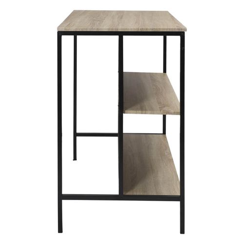 Table Ilot Avec Tabourets En Mdf Et Pieds Métal Noir - Maximo