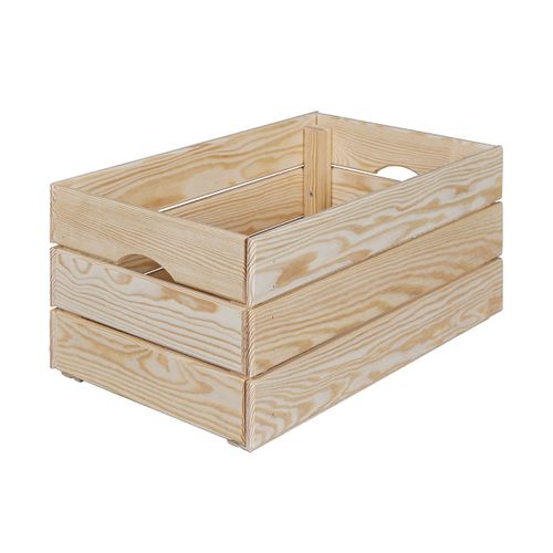 Cajita - Caisse De Rangement En Bois Naturel Non Traité 51cm