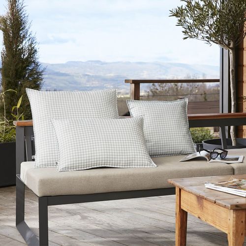 Enjoy Home Coussin Déhoussable 60x60 Cm Anis Coton Certifié Oeko Tex