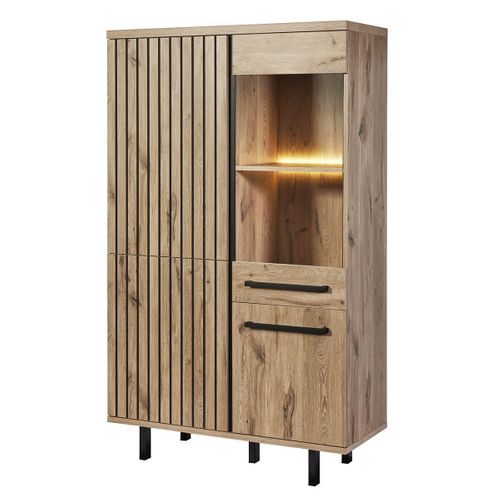 Romy - Romy - Séjour Complet Avec Table 170cm Aspect Bois Finition Canyon Oak