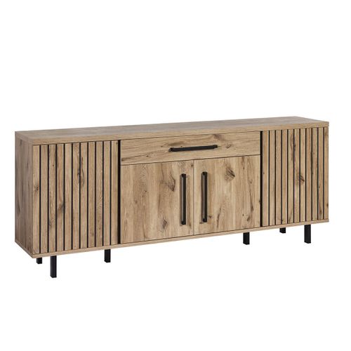 Romy - Romy - Séjour Complet Avec Table 170cm Aspect Bois Finition Canyon Oak