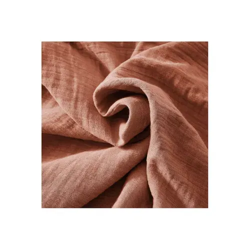 Nappe Ronde D.180cm Gaze De Coton Terracotta - Ourea