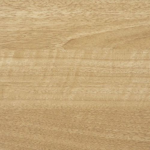 Table Carrée Plateau Mélaminé Effet Bois Pied Central Métal Noir - Bistro