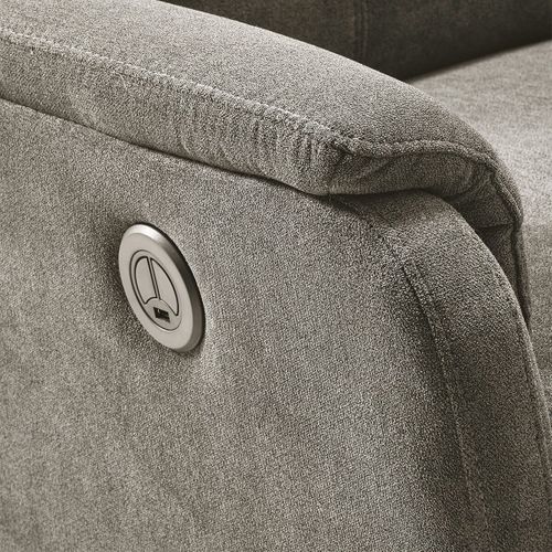 Alcantar - Fauteuil Relax Electrique Tissu Gris Clair