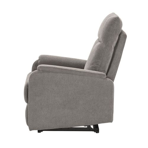 Alcantar - Fauteuil Relax Electrique Tissu Gris Clair