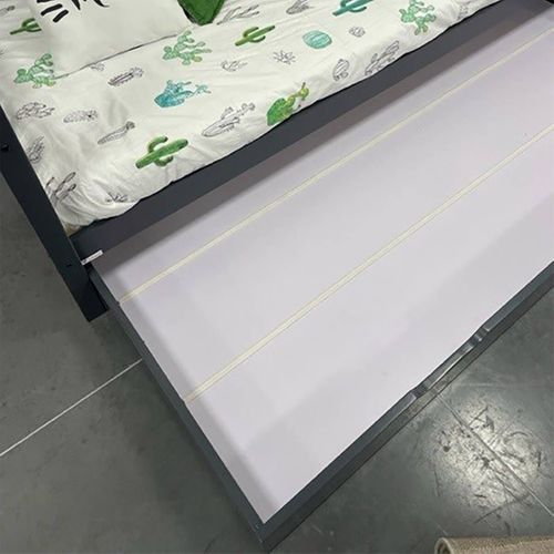 Tiroir Pour Lit 90x200cm En Pin Massif Anthracite - Arkan