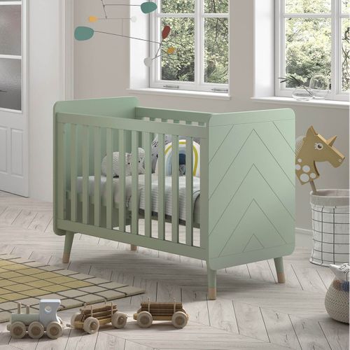 Housse De Couette Et Tour De Lit Pour Lit Bébé 60x120 Cm En Vert Olive Espuma Do Mar M22141286